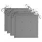 Preview: Gartenstuhl-Kissen 4 Stk. Grau 50x50x3 cm Oxford-Gewebe