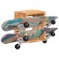 Preview: Skateboard Wandhalter 25x20x30 cm Akazie Massivholz