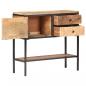 Preview: Sideboard 85x30x80 cm Raues Mangoholz