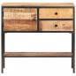 Preview: Sideboard 85x30x80 cm Raues Mangoholz