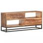 Preview: ARDEBO.de - TV-Schrank 120x30x50 cm Raues Akazienholz