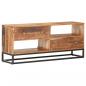 Preview: TV-Schrank 120x30x50 cm Raues Akazienholz