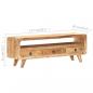 Preview: TV-Schrank 117x30x41 cm Raues Mango-Massivholz