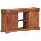 Preview: Sideboard 135x35x75 cm Akazienholz Massiv