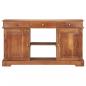 Preview: Sideboard 135x35x75 cm Akazienholz Massiv