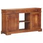 Preview: Sideboard 135x35x75 cm Akazienholz Massiv