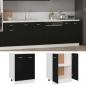 Preview: Unterschrank Schwarz 60x46x81,5 cm Holzwerkstoff