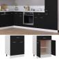 Preview: Schubunterschrank Schwarz 60x46x81,5 cm Holzwerkstoff