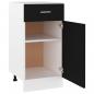 Preview: Schubunterschrank Schwarz 40x46x81,5 cm Holzwerkstoff