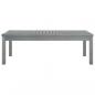 Preview: Couchtisch 100x50x33 cm Grau Massivholz Akazie