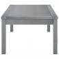 Preview: Couchtisch 100x50x33 cm Grau Massivholz Akazie