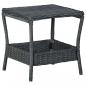 Preview: ARDEBO.de - Gartentisch Dunkelgrau 45x45x46,5 cm Poly Rattan 