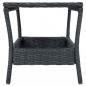 Preview: Gartentisch Dunkelgrau 45x45x46,5 cm Poly Rattan 