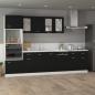 Preview: Schubunterschrank Schwarz 80x46x81,5 cm Holzwerkstoff