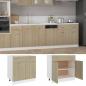 Preview: Schubunterschrank Sonoma-Eiche 80x46x81,5 cm Holzwerkstoff