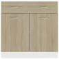 Preview: Schubunterschrank Sonoma-Eiche 80x46x81,5 cm Holzwerkstoff