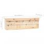 Preview: Spatzenhaus 5-fach 68x15x21 cm Tannenholz   