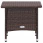 Preview: 3-tlg. Garten-Lounge-Set mit Auflagen Poly Rattan Braun