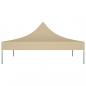 Preview: Partyzelt-Dach 3x3 m Beige 270 g/m²