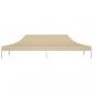 Preview: Partyzelt-Dach 6x3 m Beige 270 g/m² 