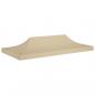 Preview: Partyzelt-Dach 6x3 m Beige 270 g/m² 