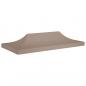 Preview: ARDEBO.de - Partyzelt-Dach 6x3 m Taupe 270 g/m²