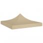 Preview: ARDEBO.de - Partyzelt-Dach 2x2 m Beige 270 g/m² 