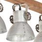 Preview: Deckenlampe Industriestil Silbern E27 Mangoholz