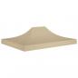 Preview: ARDEBO.de - Partyzelt-Dach 4x3 m Beige 270 g/m²