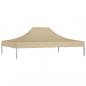 Preview: Partyzelt-Dach 4x3 m Beige 270 g/m²