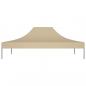 Preview: Partyzelt-Dach 4x3 m Beige 270 g/m²