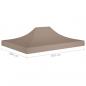 Preview: Partyzelt-Dach 4x3 m Taupe 270 g/m²