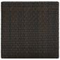 Preview: Garten-Bartisch Braun 60,5x60,5x110,5 cm Poly Rattan