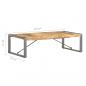 Preview: Couchtisch 140x70x40 cm Raues Mangoholz