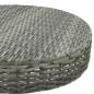 Preview: Gartentisch Grau 60,5x106 cm Poly Rattan