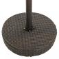 Preview: Gartentisch Braun 75,5x106 cm Poly Rattan