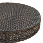 Preview: Gartentisch Braun 75,5x106 cm Poly Rattan