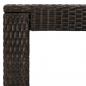 Preview: Garten-Bartisch Braun 100x60,5x110,5 cm Poly Rattan