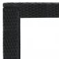 Preview: Garten-Bartisch Schwarz 100x60,5x110,5 cm Poly Rattan