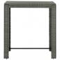 Preview: Garten-Bartisch Grau 100x60,5x110,5 cm Poly Rattan