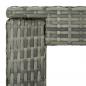 Preview: Garten-Bartisch Grau 100x60,5x110,5 cm Poly Rattan