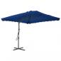 Preview: ARDEBO.de - Sonnenschirm mit Stahlmast Blau 250x250x230 cm