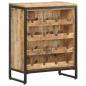 Preview: Weinschrank 62x33x78,5 cm Raues Mangoholz  