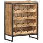 Preview: Weinschrank 62x33x78,5 cm Raues Mangoholz  