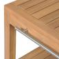 Preview: Waschtisch Massivholz Teak mit Waschbecken Marmor Creme