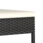 Preview: 3-tlg. Garten-Essgruppe Poly Rattan Schwarz