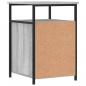 Preview: Nachttisch Grau Sonoma 40x42x60 cm Holzwerkstoff