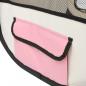 Preview: Faltbarer Welpenlaufstall mit Tragetasche Rosa 125x125x61 cm