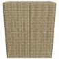 Preview: 3-tlg. Bistro-Set Poly Rattan und Hartglas Beige 