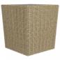 Preview: 3-tlg. Bistro-Set Poly Rattan und Hartglas Beige 